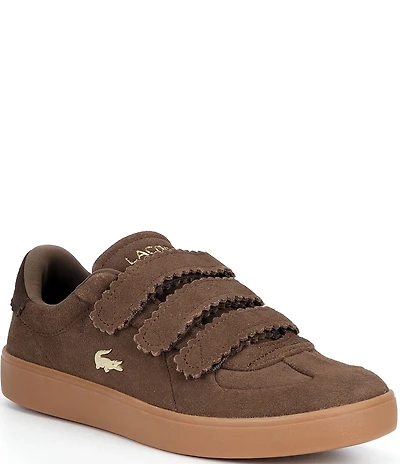 Lacoste Women's Baseshot Pro Triple Strap Suede Sneakers