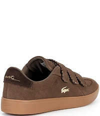 Lacoste Women's Baseshot Pro Triple Strap Suede Sneakers