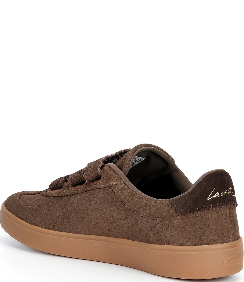 Lacoste Women's Baseshot Pro Triple Strap Suede Sneakers