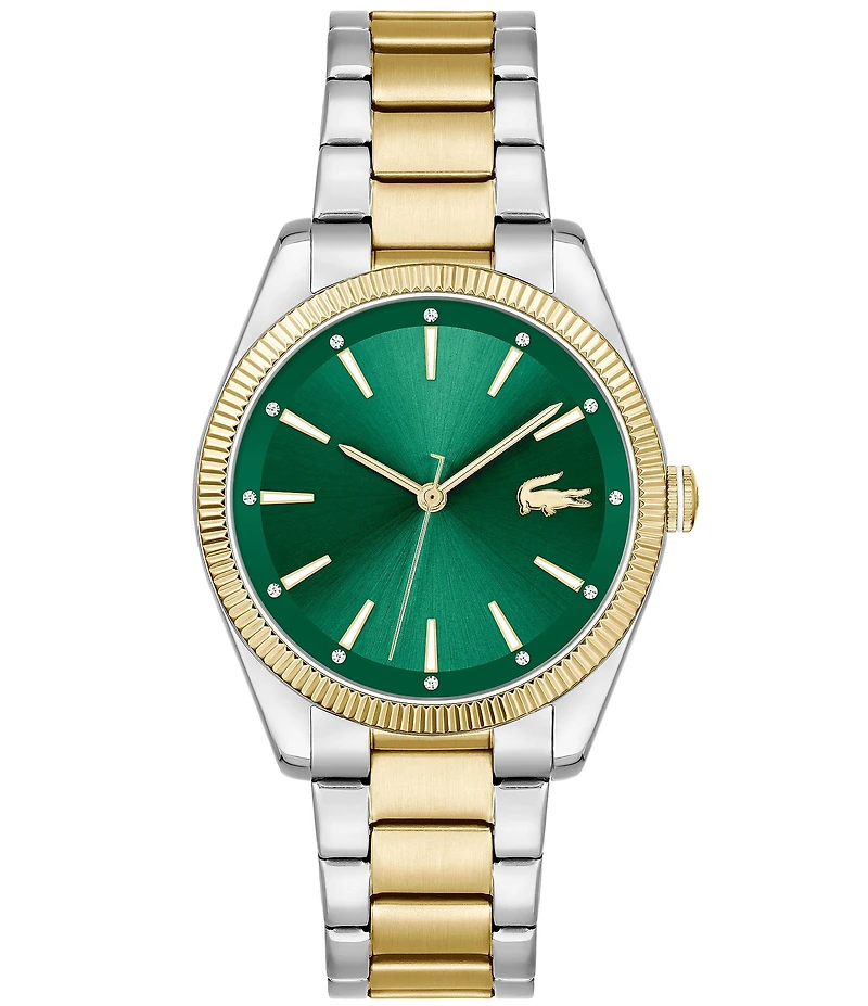Lacoste Women's Capucine Quartz Analog Two Tone Stainless Steel Bracelet Watch