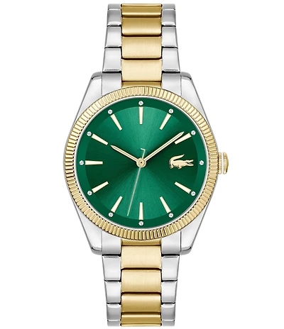 Lacoste Women's Capucine Quartz Analog Two Tone Stainless Steel Bracelet Watch