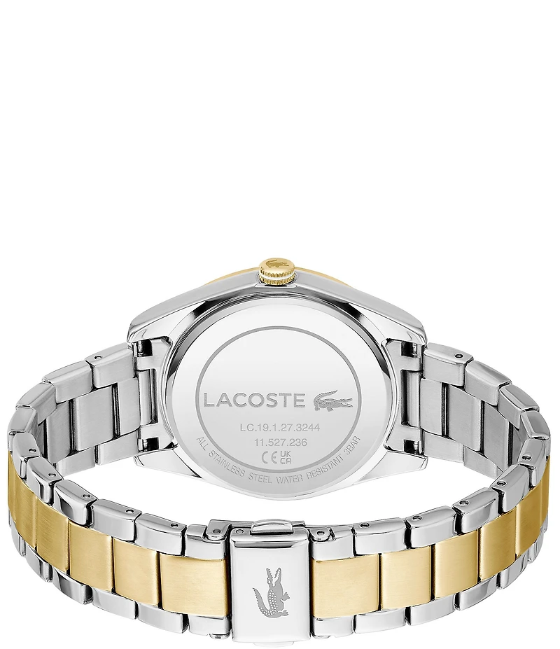 Lacoste Women's Capucine Quartz Analog Two Tone Stainless Steel Bracelet Watch