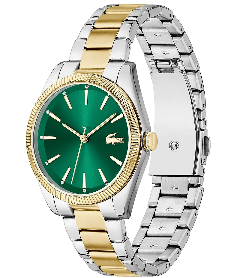 Lacoste Women's Capucine Quartz Analog Two Tone Stainless Steel Bracelet Watch