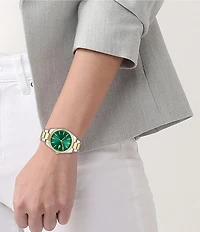 Lacoste Women's Capucine Quartz Analog Two Tone Stainless Steel Bracelet Watch