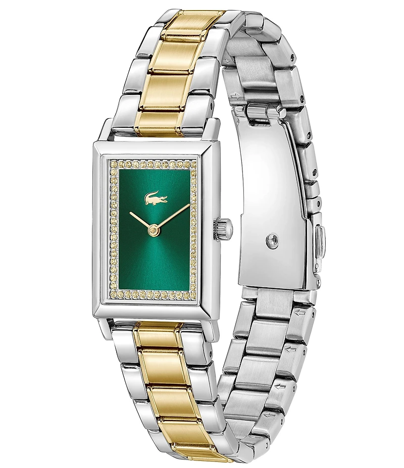 Lacoste Women's Catherine Quartz Two Hand Two Tone Stainless Steel Bracelet Watch