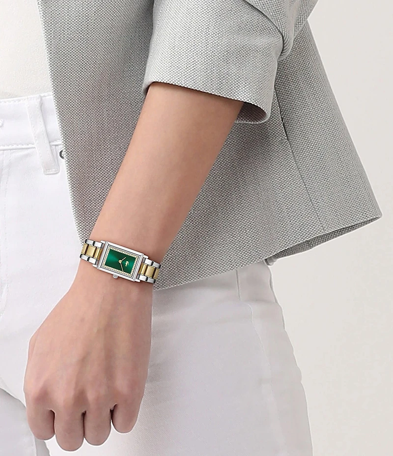 Lacoste Women's Catherine Quartz Two Hand Two Tone Stainless Steel Bracelet Watch