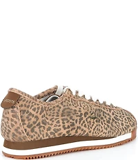 Lacoste Women's Club Low Court Leopard Print Suede Sneakers