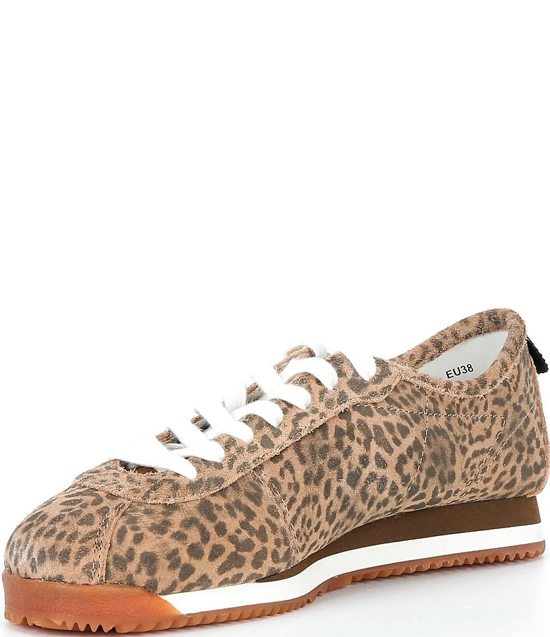 Lacoste Women's Club Low Court Leopard Print Suede Sneakers