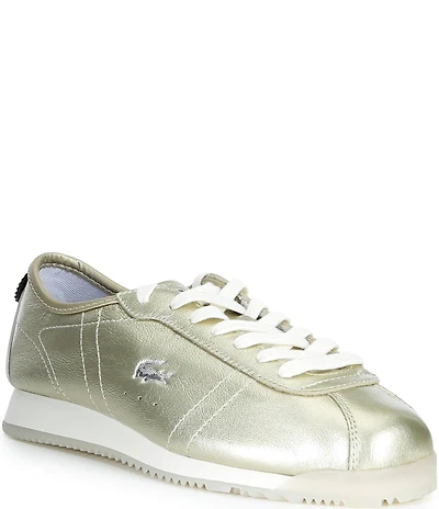 Lacoste Women's Club Low Metallic Leather Sneakers
