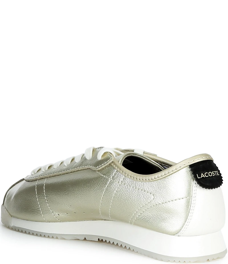 Lacoste Women's Club Low Metallic Leather Sneakers