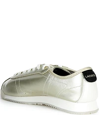 Lacoste Women's Club Low Metallic Leather Sneakers