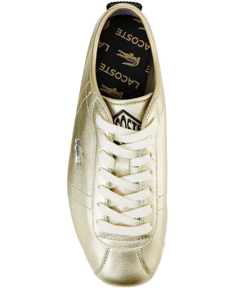 Lacoste Women's Club Low Metallic Leather Sneakers