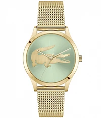 Lacoste Women's Crocodelle Analog Gold Tone Stainless Steel Bracelet Watch
