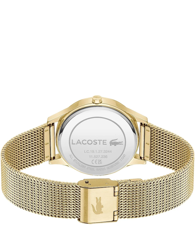 Lacoste Women's Crocodelle Analog Gold Tone Stainless Steel Bracelet Watch