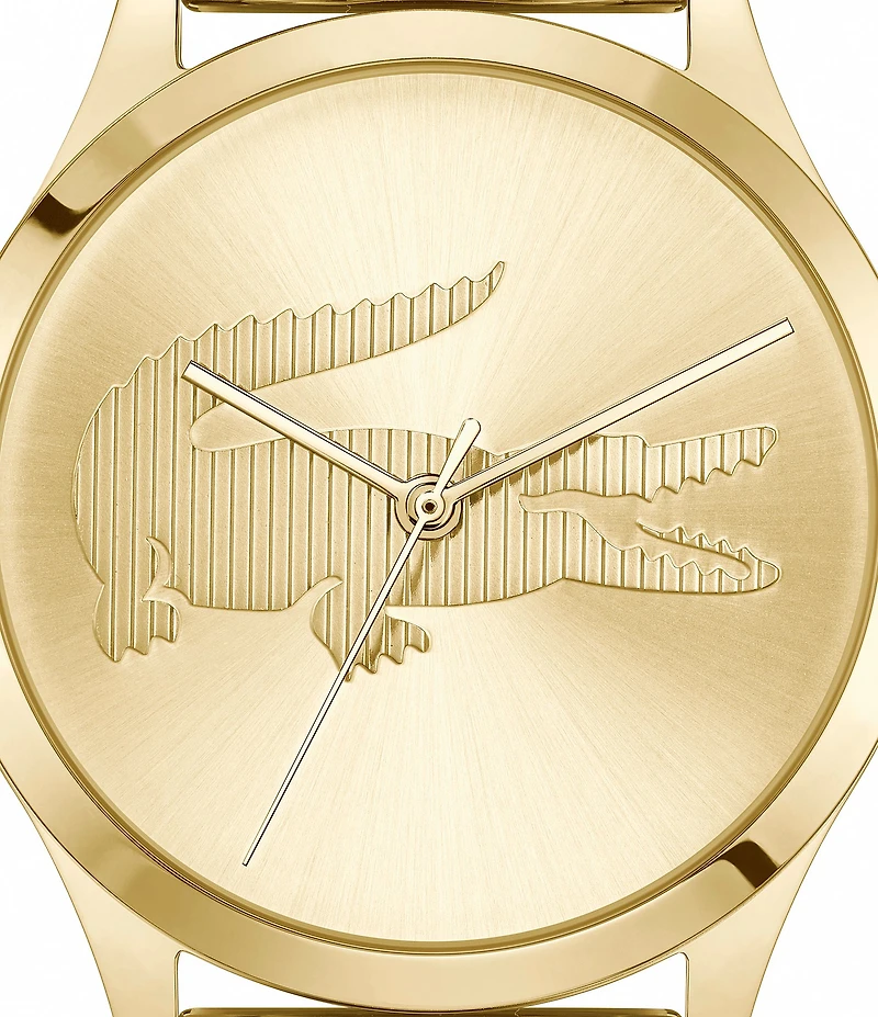Lacoste Women's Crocodelle Analog Gold Tone Stainless Steel Bracelet Watch