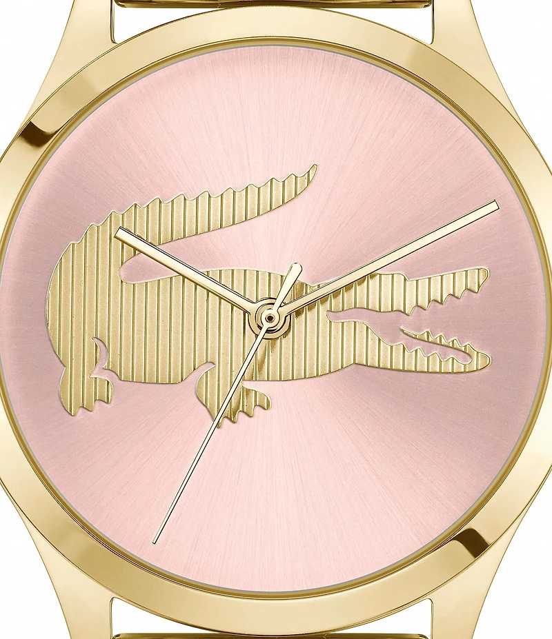 Lacoste Women's Crocodelle Analog Gold Tone Stainless Steel Bracelet Watch
