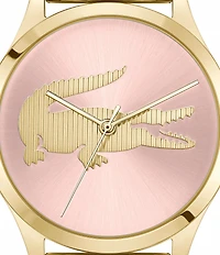 Lacoste Women's Crocodelle Analog Gold Tone Stainless Steel Bracelet Watch