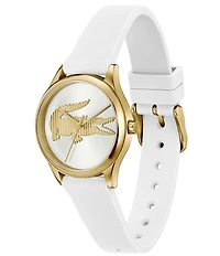 Lacoste Women's Crocodelle Quartz Three Hand Silicone Strap Watch