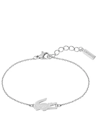 Lacoste Women's Crocodile Collection Stainless Steel Line Bracelet