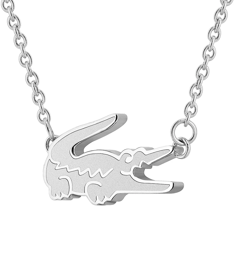 Lacoste Women's Crocodile Collection Stainless Steel Line Bracelet