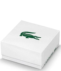 Lacoste Women's Crocodile Collection Stainless Steel Stud Earrings