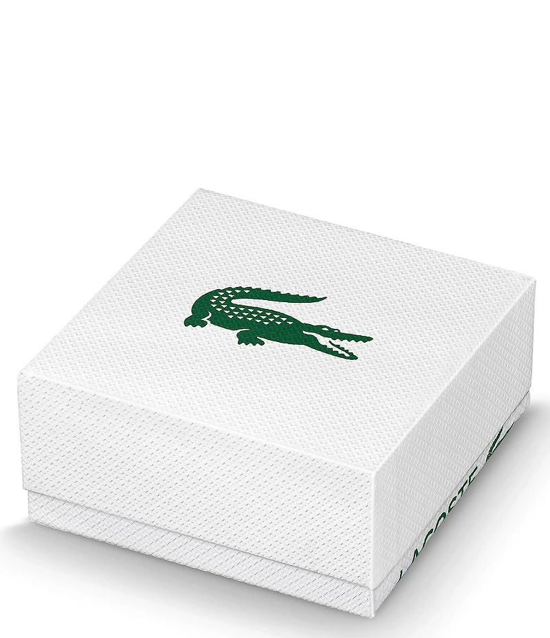 Lacoste Women's Crocodile Stainless Steel Double Chain Line Bracelet