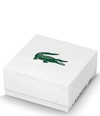 Lacoste Women's Crocodile Stainless Steel Double Chain Line Bracelet