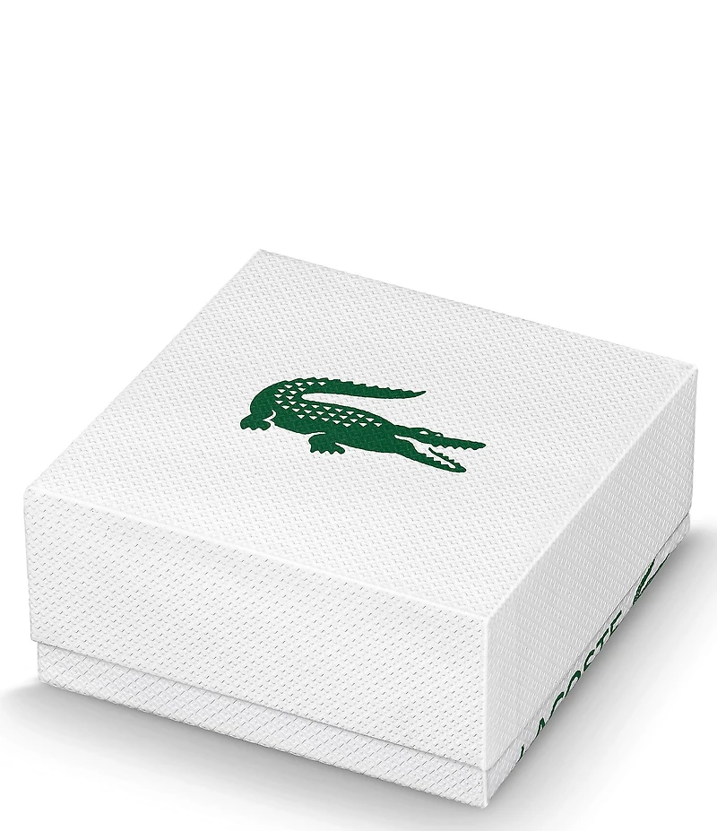 Lacoste Women's Crocodile Stainless Steel Double Chain Line Bracelet