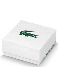 Lacoste Women's Crocodile Stainless Steel Double Chain Line Bracelet