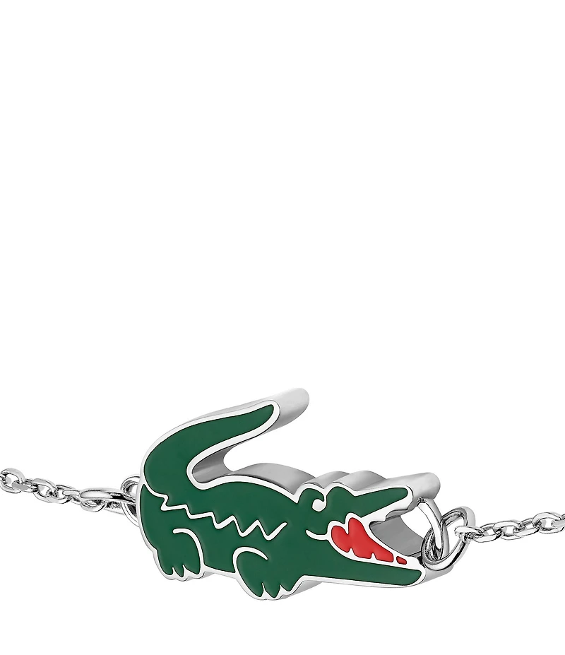 Lacoste Women's Crocodile Stainless Steel Line Bracelet