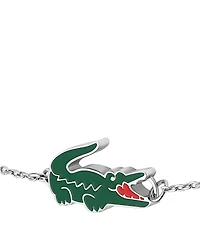 Lacoste Women's Crocodile Stainless Steel Line Bracelet