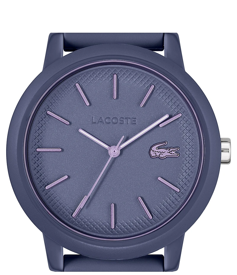 Lacoste Women's L 12.12 Quartz Three Hand Silicone Strap Watch