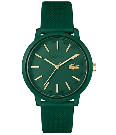 Lacoste Women's L 12.12 Quartz Three Hand Silicone Strap Watch