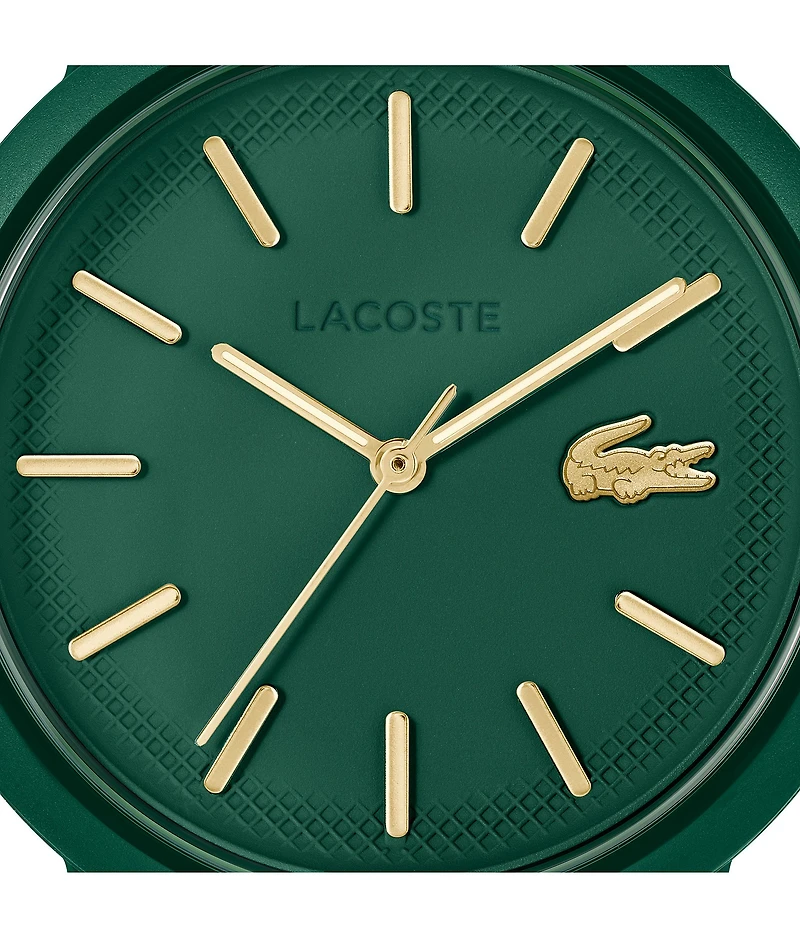 Lacoste Women's L 12.12 Quartz Three Hand Silicone Strap Watch