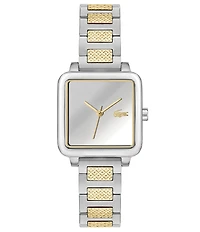 Lacoste Women's L.12.12 Leap Quartz Three Hand Stainless Steel Bracelet Watch
