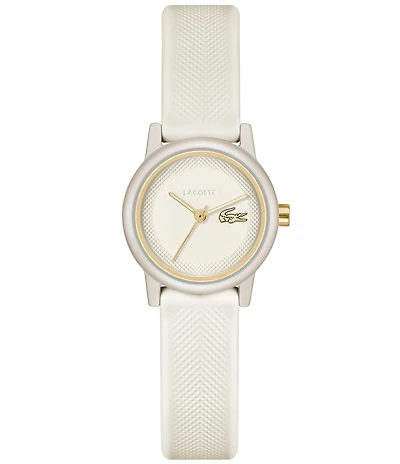 Lacoste Women's L.12.12 Three Hand Silicone Strap Watch