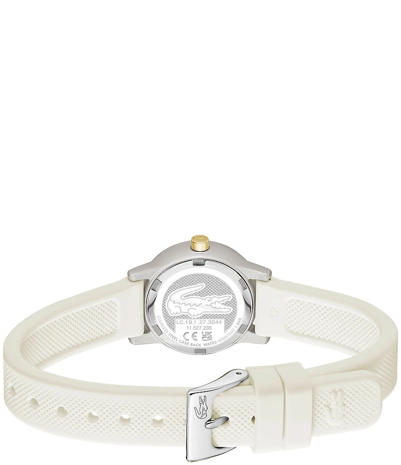 Lacoste Women's L.12.12 Three Hand Silicone Strap Watch