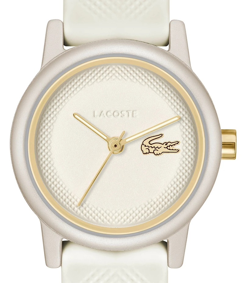 Lacoste Women's L.12.12 Three Hand Silicone Strap Watch