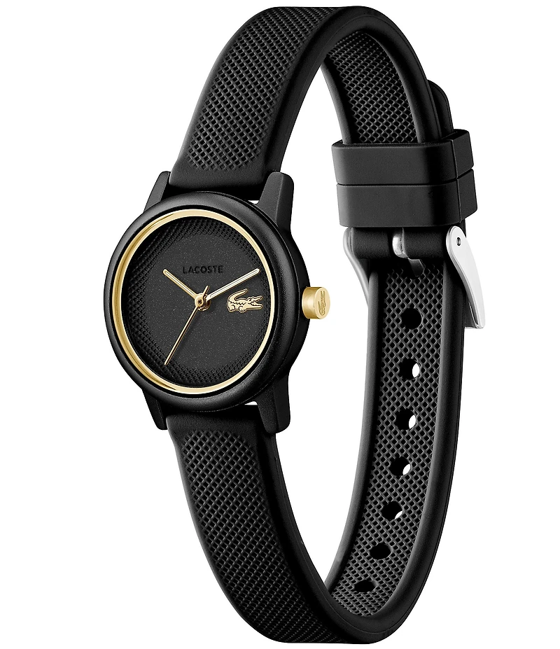 Lacoste Women's L.12.12 Three Hand Silicone Strap Watch