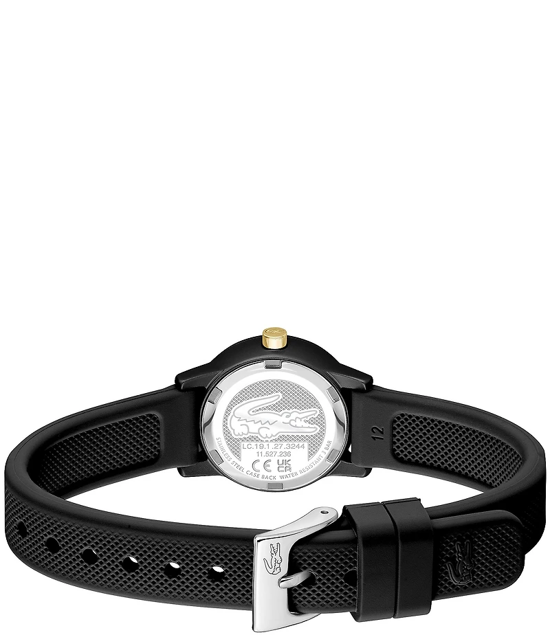 Lacoste Women's L.12.12 Three Hand Silicone Strap Watch