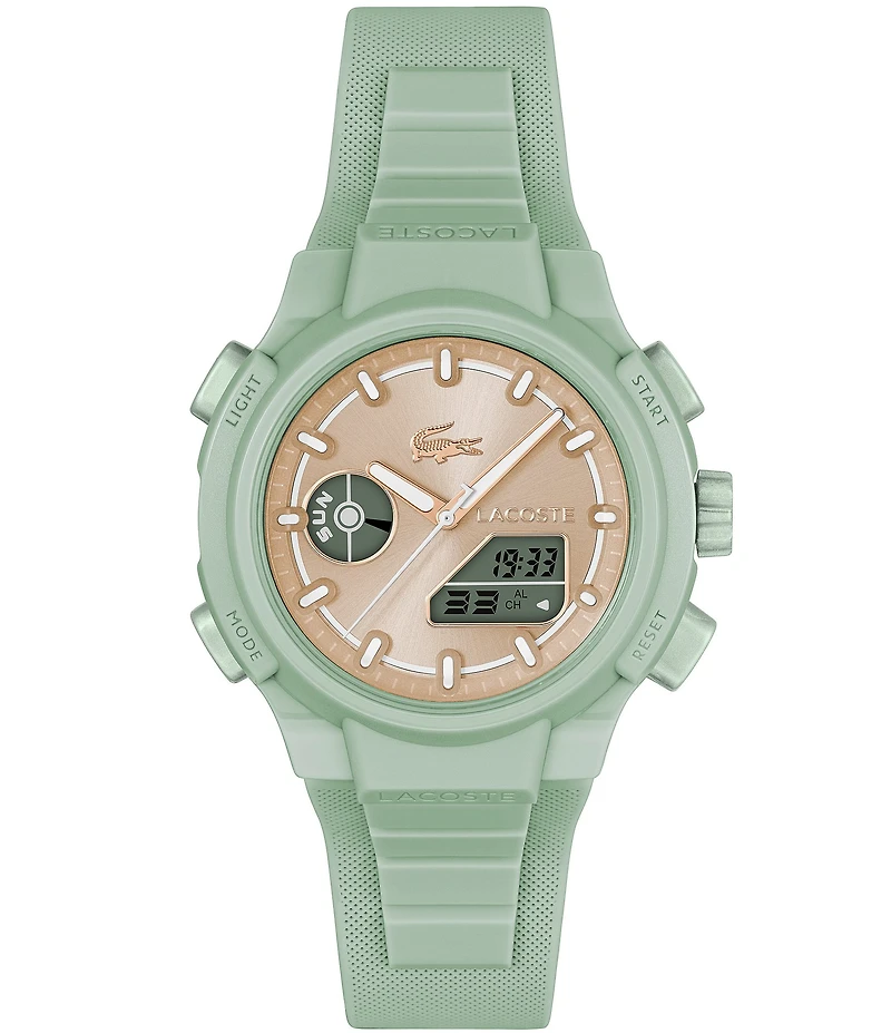 Lacoste Women's LC33 Ana-Digi Silicone Strap Watch