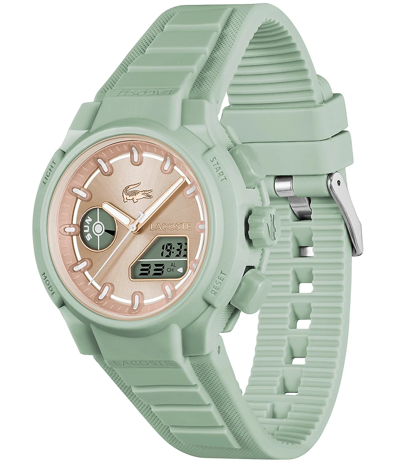Lacoste Women's LC33 Ana-Digi Silicone Strap Watch
