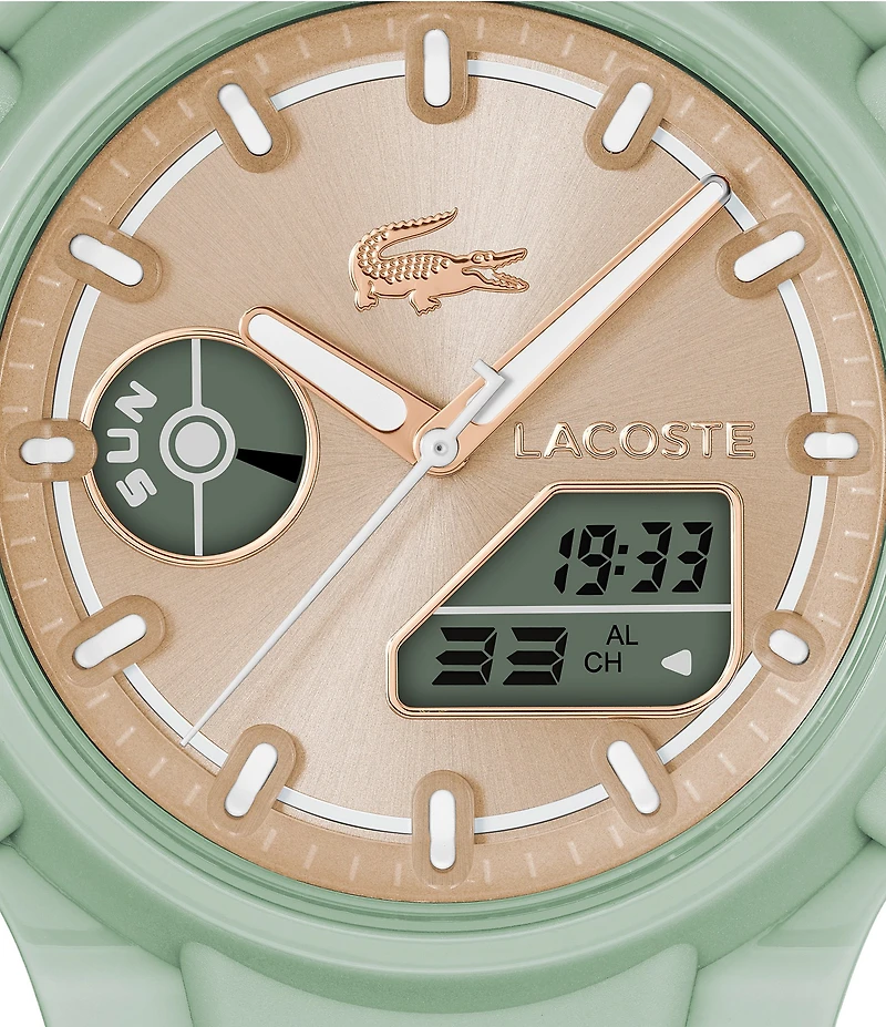 Lacoste Women's LC33 Ana-Digi Silicone Strap Watch