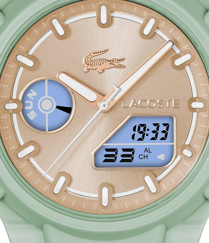 Lacoste Women's LC33 Ana-Digi Silicone Strap Watch