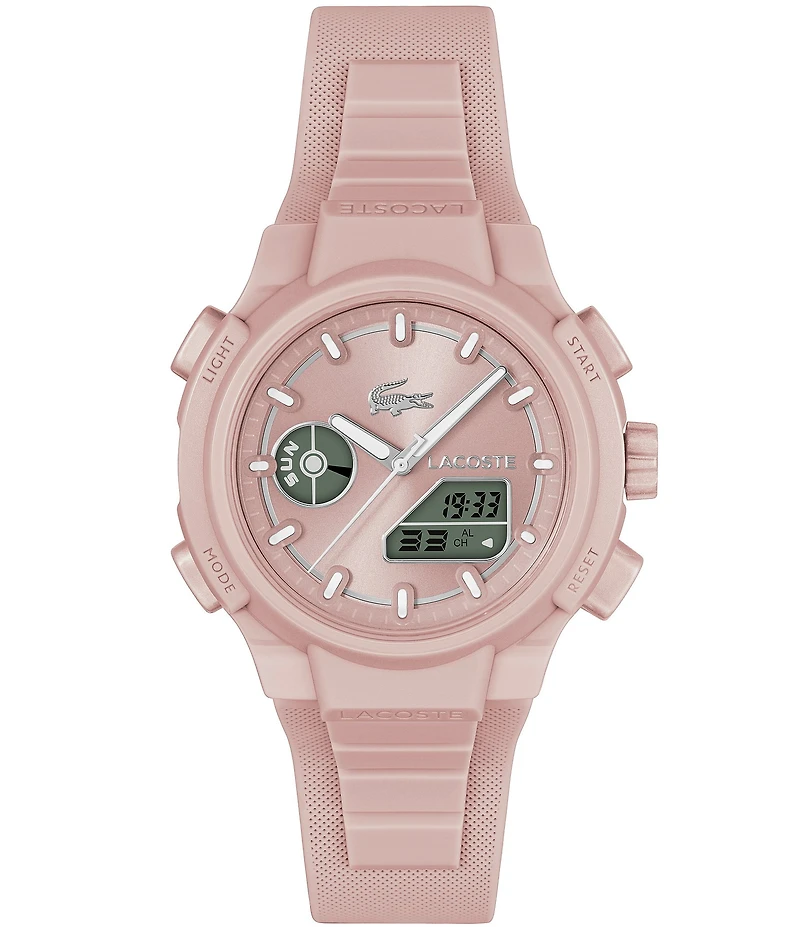 Lacoste Women's LC33 Ana-Digi Silicone Strap Watch
