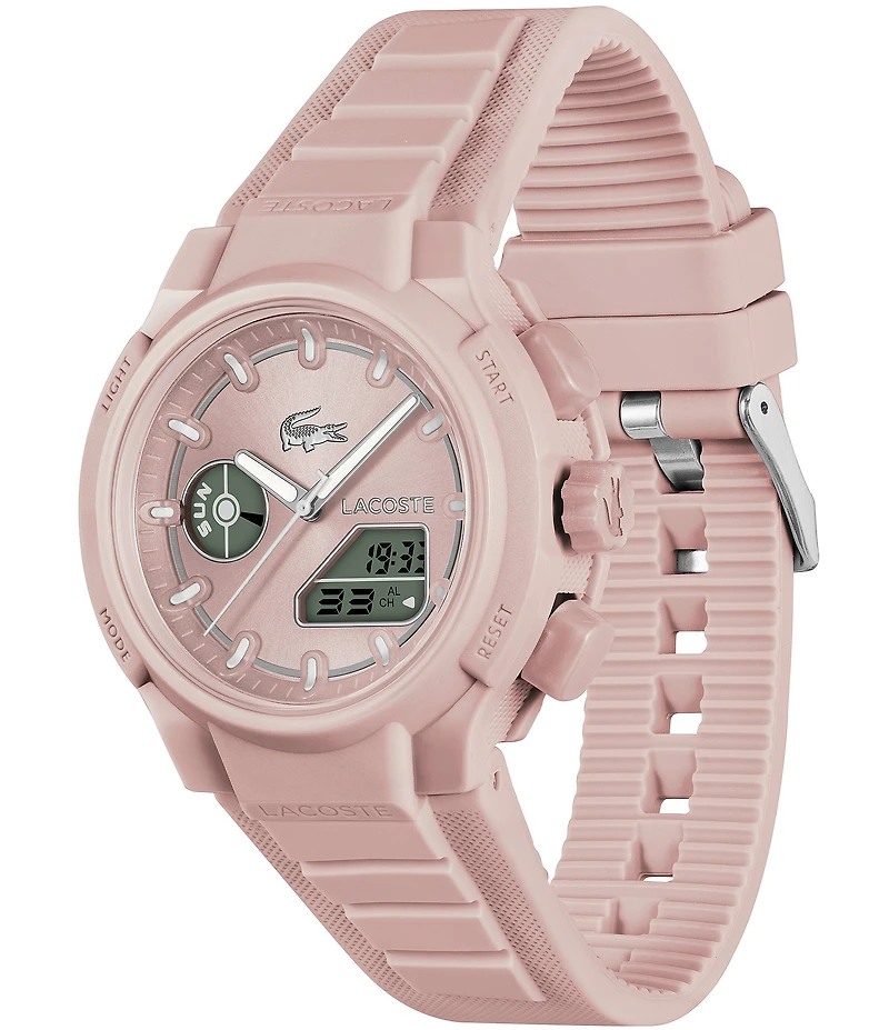 Lacoste Women's LC33 Ana-Digi Silicone Strap Watch