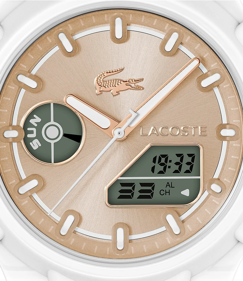 Lacoste Women's LC33 Ana-Digi Silicone Strap Watch