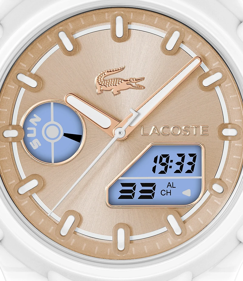 Lacoste Women's LC33 Ana-Digi Silicone Strap Watch