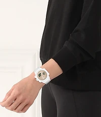 Lacoste Women's LC33 Ana-Digi Silicone Strap Watch