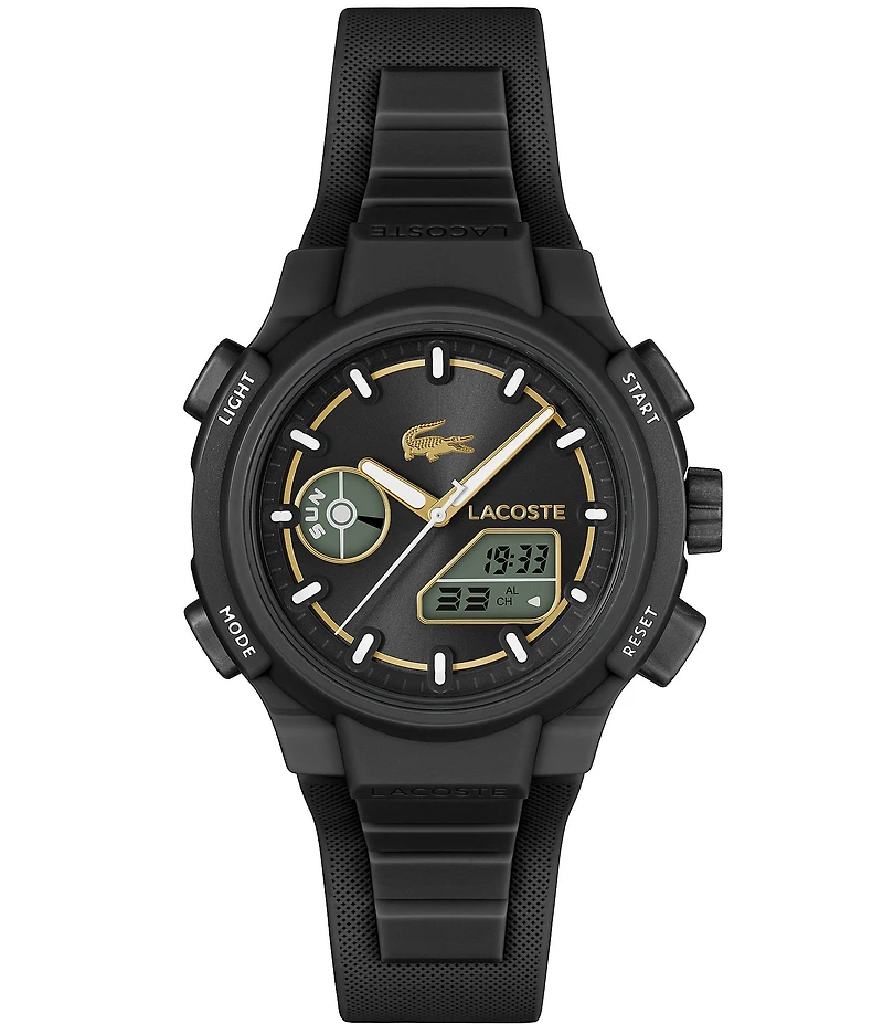 Lacoste Women's LC33 Ana-Digi Silicone Strap Watch